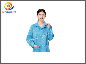Buy Heat Resistant SMT Cleanroom Anti Static Products Esd Protective Clothing / Suit online manufacture