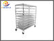 ESD SMT Reel Storage Trolley Anti Static Products ESD Rolling Industrial Metal Utility Cart